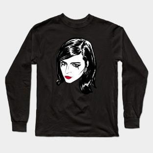 Mia "Red Lips" Mascara Long Sleeve T-Shirt